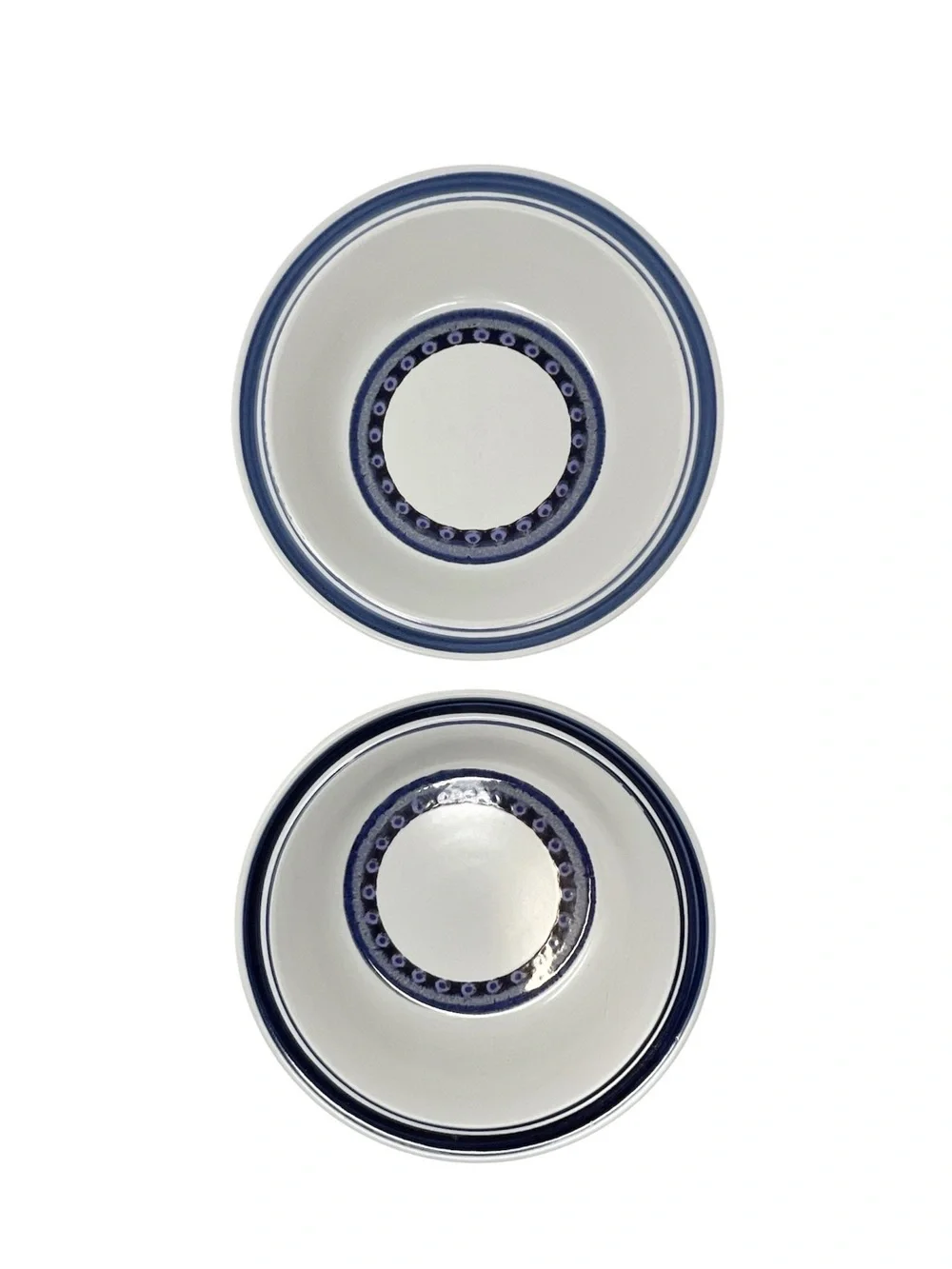 Vintage Royal Doulton Tangier Set of 2 16 oz Bowls Lambeth Stoneware 1973 Vtg